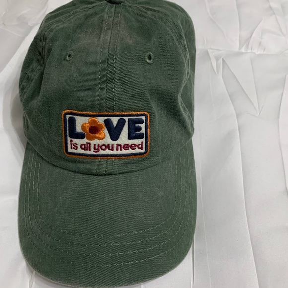 NATURAL LIFE Accessories - Final sale ⭐️Natural life “love is all you need” green hat